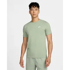 ナイキ 半袖 Tシャツ メンズ NIKE NSW クラブ Tシャツ｜トレーニング スポーツウェア ランニング   男性 クルーネック コットンTシャツ メンズウェア  ワンポイント スポーツTシャツ グリーン系 トップス 服/AR4999-371