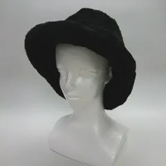 ◇ ノーブランド ファー　裏地キルティング バケット ハット ブラック 表記なし レディース E  【1212200012885】