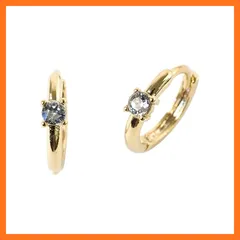 【新品】 【MUK公式】金属アレルギー対応 ピアス レディース ニッケルフリー 人気 誕生石フープワンタッチピアス普段使い ジュエリー ギフト ファッション かわいい おしゃれ アクセサリー 両耳 2個セット (４月)クリスマス Xmas クリスマスプレゼ 1