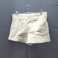 ◇ Dickies ディッキーズ チノ ワーク カジュアル ローライズ ショートパンツ サイズM ベージュ/カーキ レディース E  【1212200016722】