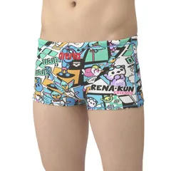 アリーナ ARENA トレーニングスパッツ(ショートレッグ) 水泳 スイムウェア/水着 (AS5SWM15B)、(BLWH)ブルーｘホワイト