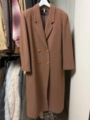 日本 ヴィンテージ ブラウン ウール コート