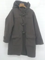 ◇ SM2 サマンサ モスモス 裏チェック 長袖 ダッフル コート サイズF ダークブラウン レディース P  【1212210001817】