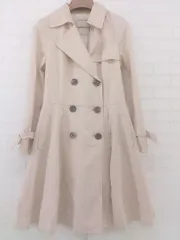 ◇ ◎ Apuweiser riche アプワイザー リッシェ ウエストリボン 長袖 トレンチコート サイズ 1 ベージュ レディース P  【1212210000728】