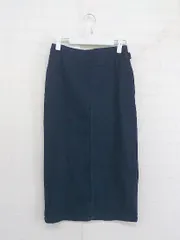 ◇ AZUL BY MOUSSY ストレッチ フロントスリット ロング タイト スカート サイズM ネイビー レディース P  【1212210003361】