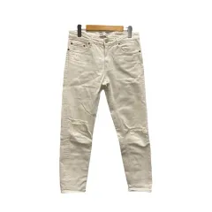 ザラ ZARA デニム  ジーンズ ダメージ  36 白 ホワイト