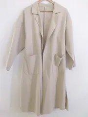 ◇ ◎ fifth フィフス サイドスリット 長袖 ガウン コート サイズS ライトベージュ系 レディース P  【1212220005782】