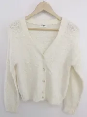 ◇ Limitless Luxury リミットレス ラグジュアリー 長袖 ニット カーディガン オフホワイト レディース P  【1212220005720】