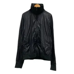 ユナイテッドアローズ ブルーレーベル UNITED ARROWS BLUE LABEL ブルゾン ジャケット ナイロンジャケット リブ ラグランスリーブ 無地 長袖 M 黒 ブラック