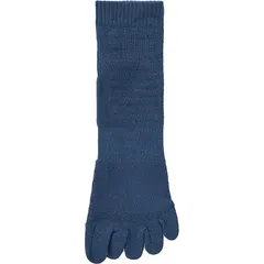 Phiten ファイテン スポーツソックス 5本指 セミロング(2足組) ボディーケア ソックス al945173、ネイビー