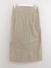 ◇ URBAN RESEARCH DOORS バックスリット ロング タイト スカート サイズ38 ベージュ系 レディース P  【1212220007397】