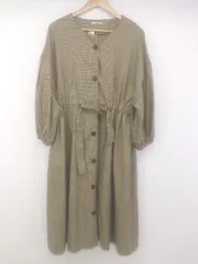 ◇ mystic ミスティック チェック 長袖 ロング コート サイズF ベージュ レディース P  【1212220009872】のサムネイル