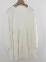 ◇ INGNI イング チュニック 長袖 シャツ ブラウス サイズM オフホワイト レディース P  【1212220009292】