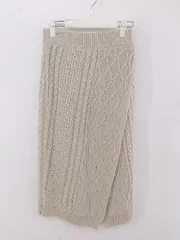 ◇ KBF アーバンリサーチ ウエストゴム ロング ニット スカート サイズOne ベージュ レディース P  【1212230005499】