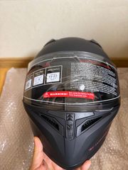 WINS フルフェイスヘルメット バイザー付き ブラック オレンジ - メルカリ
