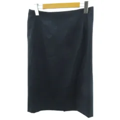 セオリー Theory 美品 近年 ウール スカート 紺 ネイビー 0 約XS ■YHS6