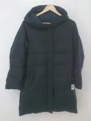 ■ Samansa Mos2 blue サマンサモスモス リバーシブル 長袖 中綿 ジップアップ コート サイズM ブラック レディース P  【1212260003717】