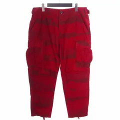 ステューシー STUSSY Camo Cargo Pants カーゴパンツ スラックス 32 レッド 赤
