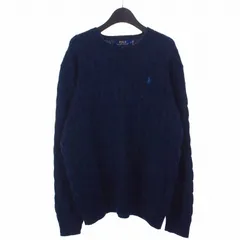 ポロ バイ ラルフローレン Polo by Ralph Lauren ワンポイントロゴ ニット セーター L ネイビー 紺