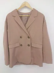 ◇ one after another NICE CLAUP ダブル テーラード ジャケット サイズF ピンク系 レディース P  【1212260006961】