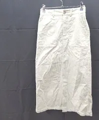 ◇ FREDY REPIT　コーデュロイ　ウエストゴム　スリット ひざ丈 タイト スカート サイズF グリーン系 レディース E  【1212260011057】