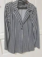 ハウンドトゥース チェック カーディガン(55)未使用