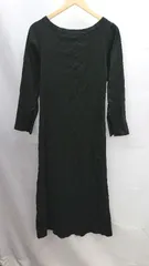 ◇ JOINT WORKS ジョイントワークス ケーブル　スリット 長袖 ひざ丈 ワンピース 表記なし ブラック系 レディース E  【1212260012061】