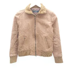 ◇ mystic ミスティック 袖ジップアップ 長袖 シングルライダース サイズ1 ブラウン レディース E  【1212260020530】