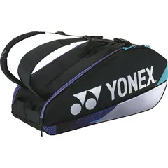 yonex(ヨネックス) ラケットバッグ6 テニスラケットバッグ (bag2402r-076)、ブラック/シルバー