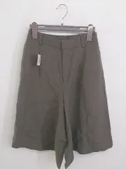 ◇ ◎ MICHEL KLEIN ミッシェル クラン リネン混 ハーフ ショート パンツ サイズ36 カーキ系 レディース P  【1212270006012】のサムネイル