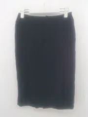 ◇ MAISON DE REEFUR メゾンドリーファー 梨花 膝丈 ナロー スカート サイズ36 ブラック レディース P  【1212270005404】