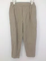 ◇ studio CLIP スタディオクリップ ウエストゴム タック イージーパンツ サイズS ライトブラウン レディース P  【1212280003506】