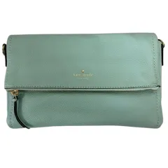 ケイトスペード KATE SPADE クラッチバッグ ショルダーバッグ PXRU6222 ブランドロゴ 内側ストライブ  ミントグリーン