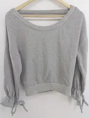 ◇ DaTuRa ダチュラ バックオープン スウェット 長袖 カットソー サイズF グレー系 レディース P  【1212290002872】