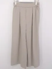 ◇ LEPSIM レプシィム ウエストゴム タック ワイド パンツ サイズS ライトベージュ系 レディース P  【1212290006764】