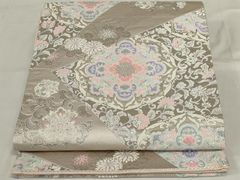 A3246 ○高級 正絹 六通 袋帯 華文 花文 - メルカリ