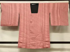 平和屋着物■道行コート　リバーシブル　縞　正絹　逸品　未使用　CABB1449in
