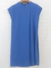 ◇ KUMIKYOKU 組曲 切替 ノースリーブ ミニ ワンピース サイズ S2 ブルー レディース P  【1301070000501】