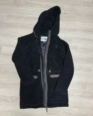 THE NORTH FACE ザノースフェイス ブラック フリース ジャケット ロング丈