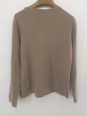 ◇ Simplicite シンプリシテェ サイドスリット 長袖 ニット カットソー ブラウン系 レディース P  【1301060007626】