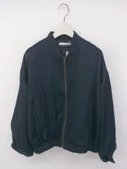 ◇ Wordtrobe ワードトローブ 長袖 ジップアップ ジャケット ブルゾン サイズF ネイビー レディース P  【1301090013215】のサムネイル