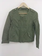 ◇ KBF+ ケービーエフプラス URBAN RESEARCH 長袖 ノーカラー ジャケット サイズF カーキ系 レディース P  【1301100003519】のサムネイル