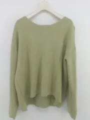 ◇ Te chichi TERRASSE テチチ テラス VネックVネック 長袖 ニット セーター サイズF カーキ系 レディース P  【1301100006787】