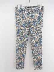 ◇ URBAN RESEARCH ROSSO 花柄 ストレッチ スキニー パンツ サイズ 36 ベージュ マルチ レディース P  【1301100005971】