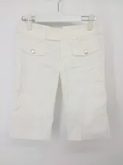 ◇ LE SOUK ルスーク ストレッチ ショート ハーフ パンツ サイズ34 オフホワイト系 レディース P  【1301120000833】