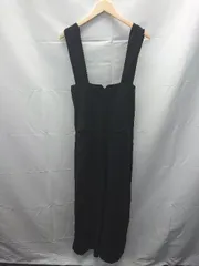 ◇ merlot plus シンプル　ボタン　ポケット ノースリーブ オーバーオール サイズF ブラック系 レディース E  【1301120017459】のサムネイル