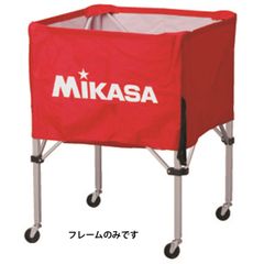 MIKASA 舟形ボールカゴ 折りたたみ式 レッド ミカサ バレーボール