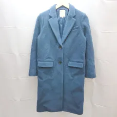■ B:MING by BEAMS 起毛　ボタン　裏地 長袖 コート サイズM ネイビー系 レディース E  【1301120017688】