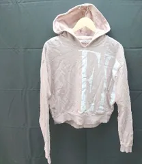 ◇ eimy istoire エイミー イストワール フード プリント 長袖 トレーナー パーカー サイズF ピンクベージュ レディース E  【1301120020480】