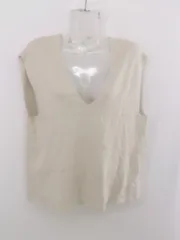 ◇ titivate select ティティベイト ノースリーブ ニット セーター サイズM ベージュ系 レディース P  【1301130004029】